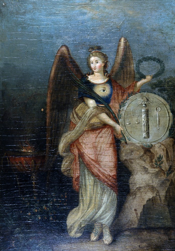 Allegoria della Rivoluzione e della Repubblica (simboli massonici) da School French