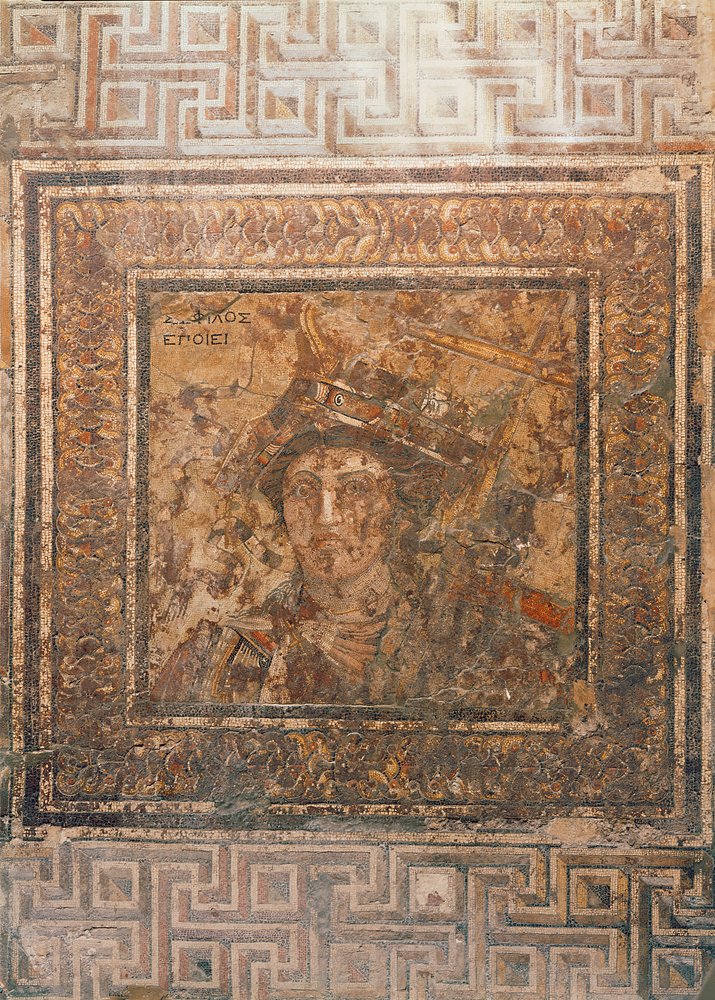 Personificazione della città di Alessandria (mosaico) da Sophilos