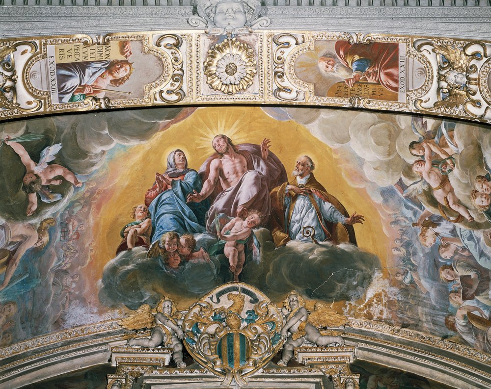 Affresco nella volta della Cappella dell'Angelo Custode