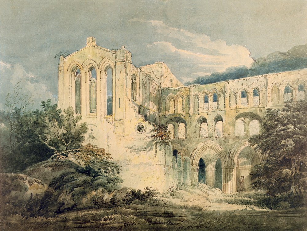 Abbazia di Rievaulx, Yorkshire da Thomas Girtin