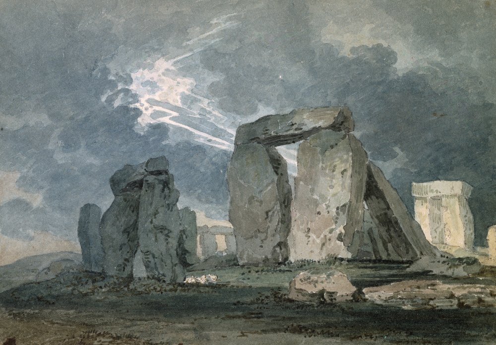 Stonehenge durante un temporale, c.1794 da Thomas Girtin