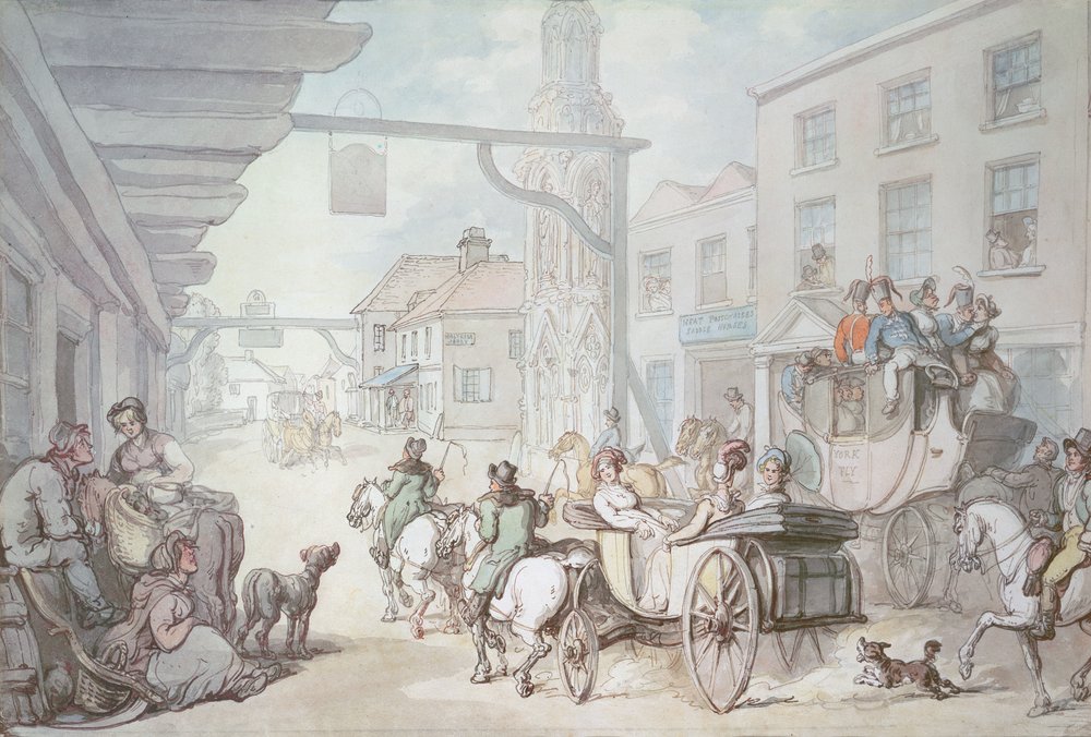 La carrozza postale da Thomas Rowlandson