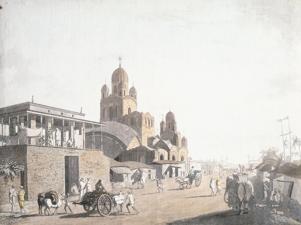 Scena di strada, da "Vedute di Calcutta" di Thomas Daniell, 1786-1788 da Thomas Daniell