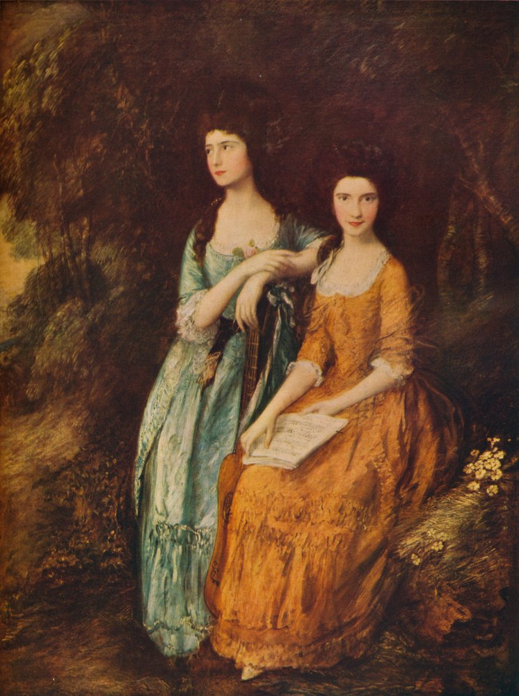 Elizabeth e Mary Linley, c1772 da Thomas Gainsborough