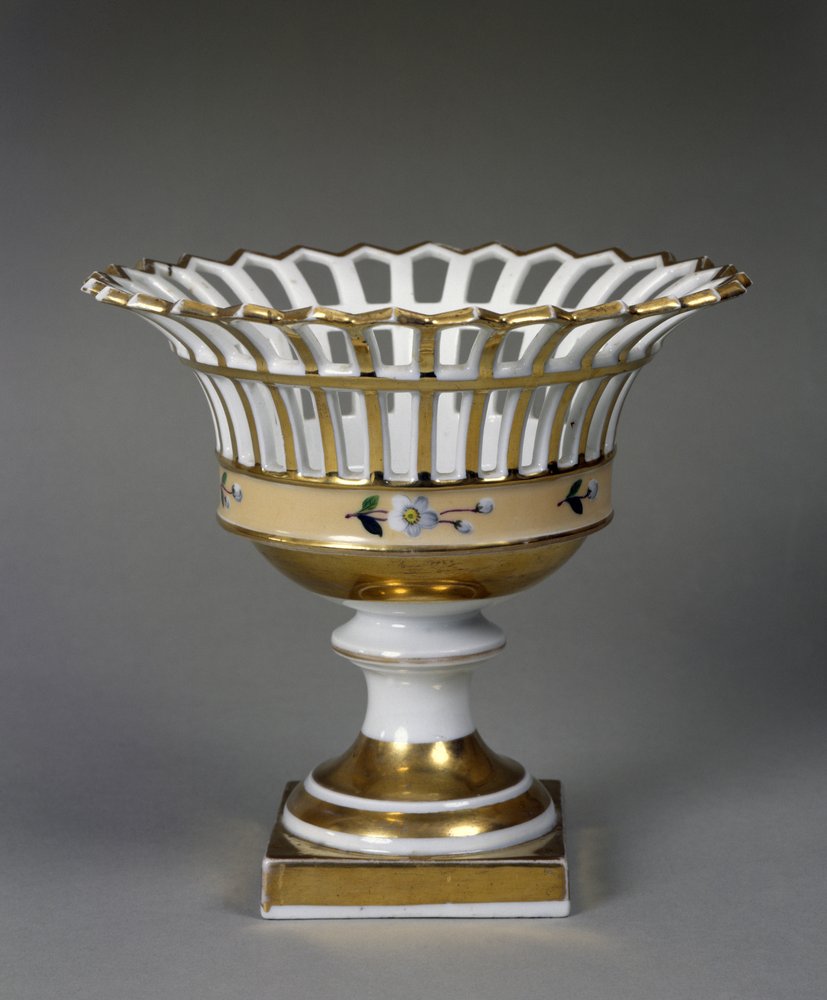 Cestino per frutta, c. 1826-1838 da Tucker China Factory