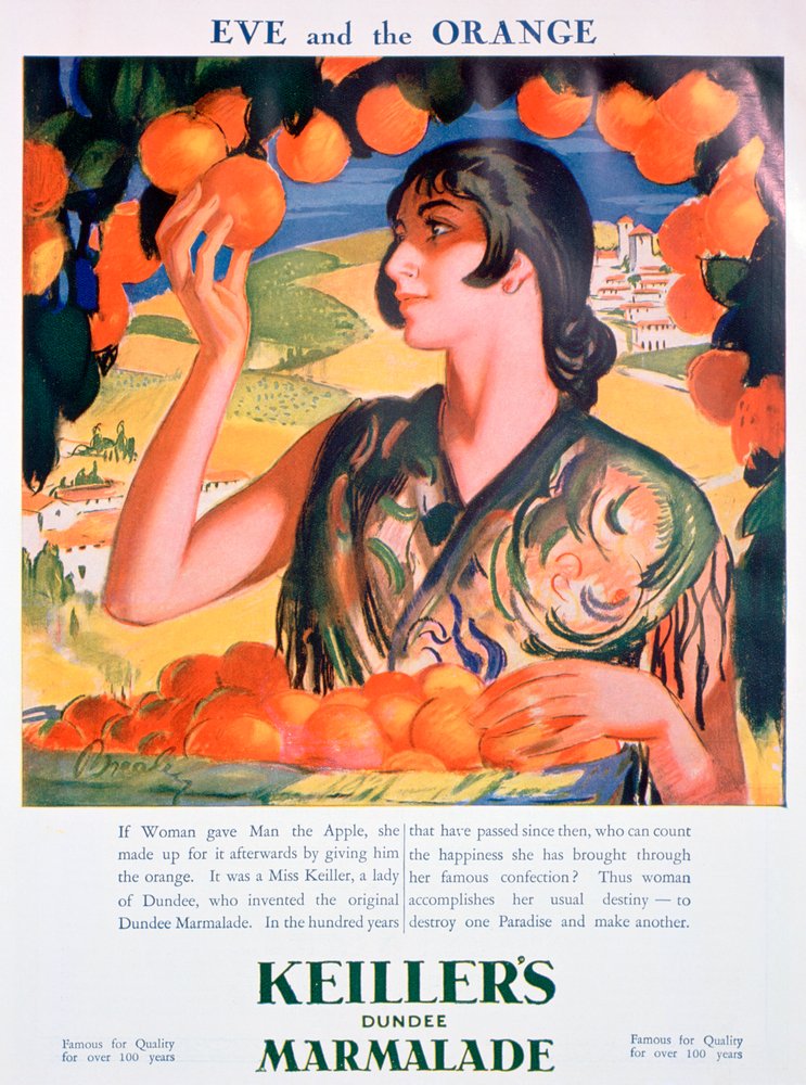 Pubblicità per la marmellata di Dundee di Keiller, 1927 da Unbekannt