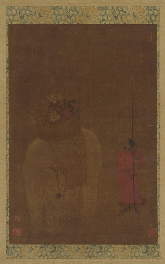 Elefante bardato e attendente, dinastia Ming, XVI-XVII secolo da Unbekannt