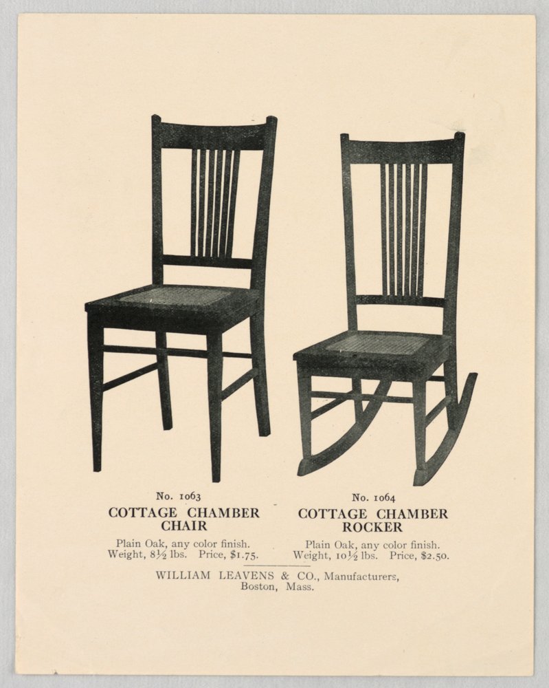 Illustrazione del catalogo, design per sedie, 1904-05 da Unbekannt