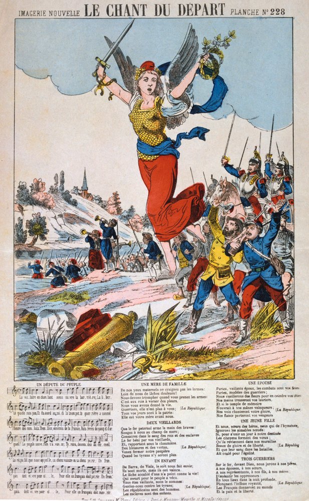 Le Chant du Depart, spartito, guerra franco-prussiana, 1870-1871 da Unbekannt