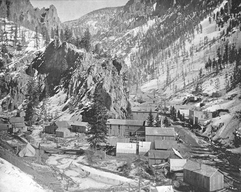 Campo minerario, Nevada, USA, c. 1900 da Unbekannt