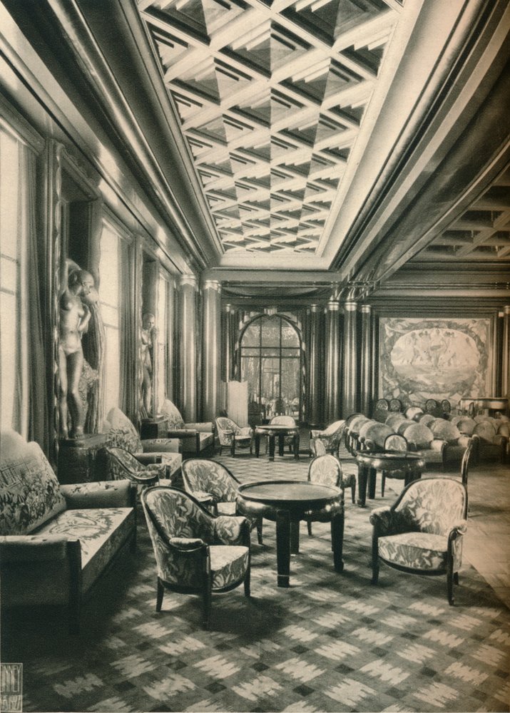 S. S Ile de France, Grand Salon, c1927 da Unbekannt