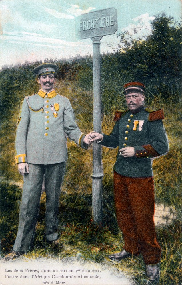 Due fratelli alla frontiera franco-tedesca da Unbekannt