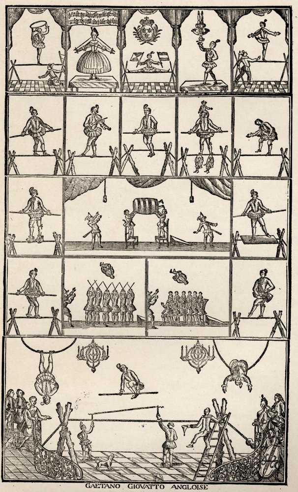Circo e numero di equilibrio da Unbekannter Künstler