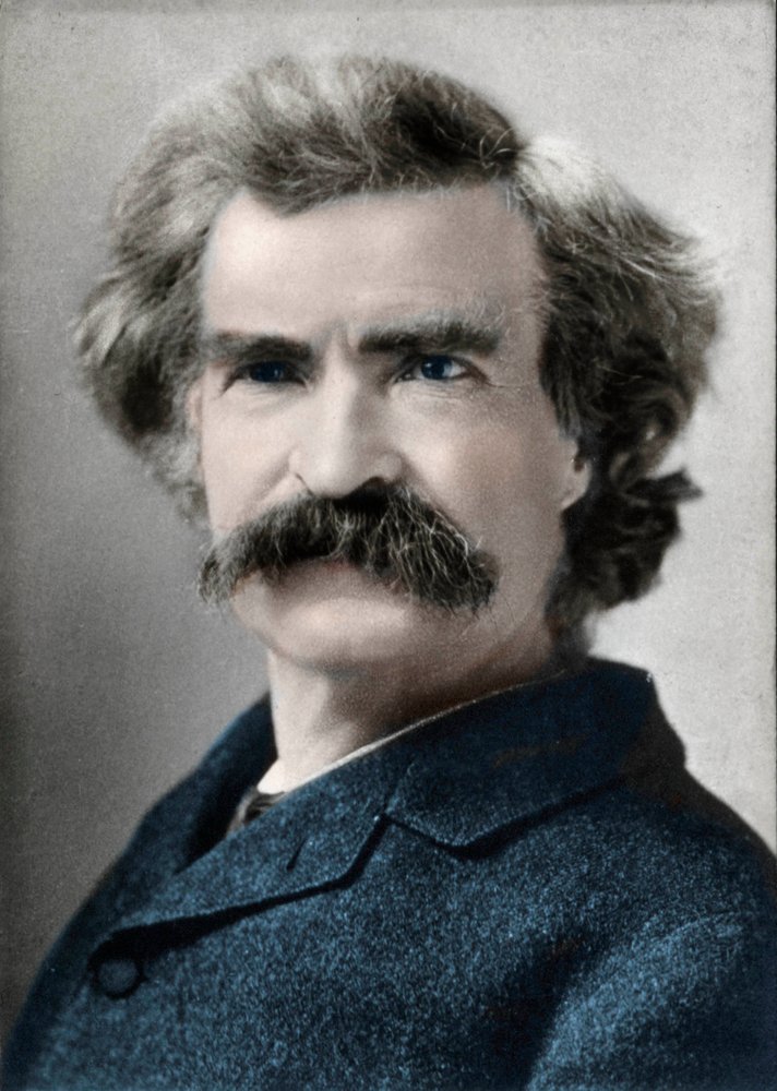 Ritratto di Mark Twain (Samuel Langhorne Clemens) (1835-1910) Autore americano da Unknown artist