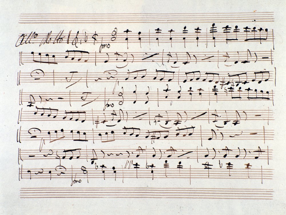 Partitura per Ali Baba, opera di Luigi Cherubini da Unknown artist