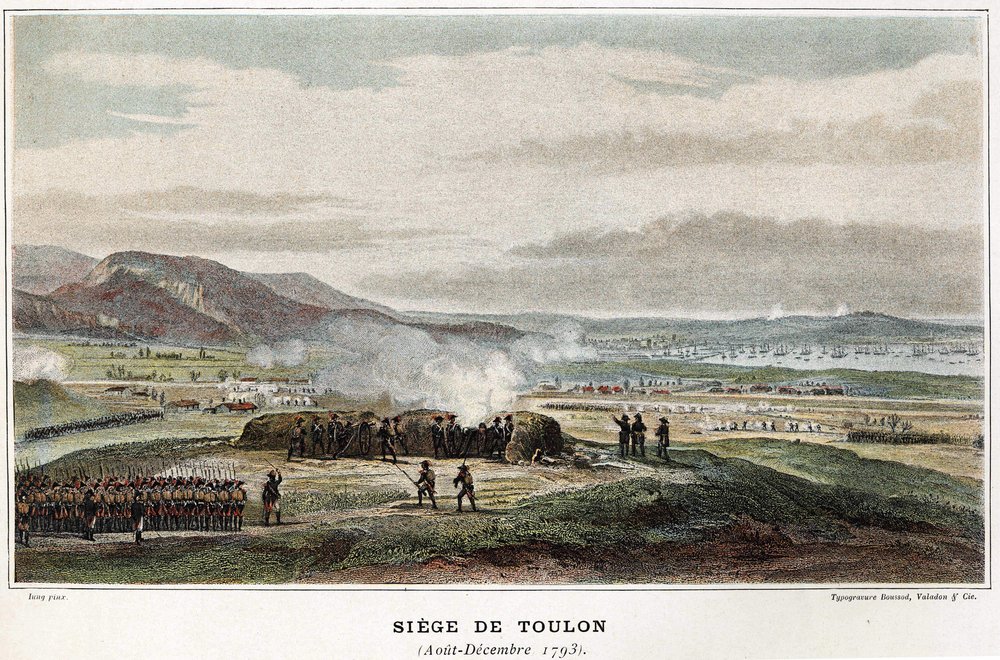 Assedio di Tolone agosto-dicembre 1793 - in "Le battaglie navali di Napoleone" da Unknown artist