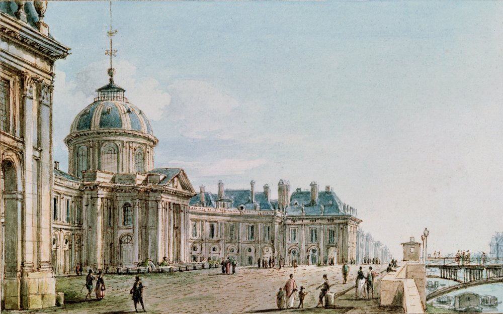 Vista del Collège des Quatre Nations, Parigi, c.1810 da Victor Jean Nicolle