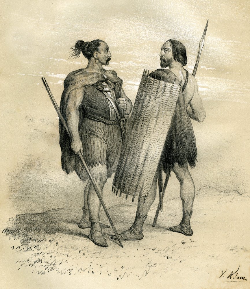 Guerrieri Franchi e Sicambri intorno all