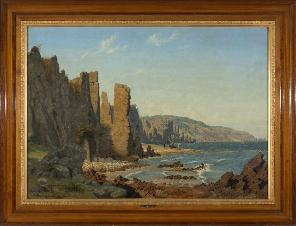 Formazione della spiaggia a Bornholm. Scena da Rø da Vilhelm Kyhn