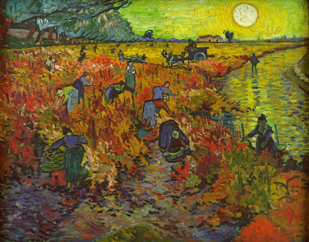 La vigna rossa ad Arles da Vincent van Gogh