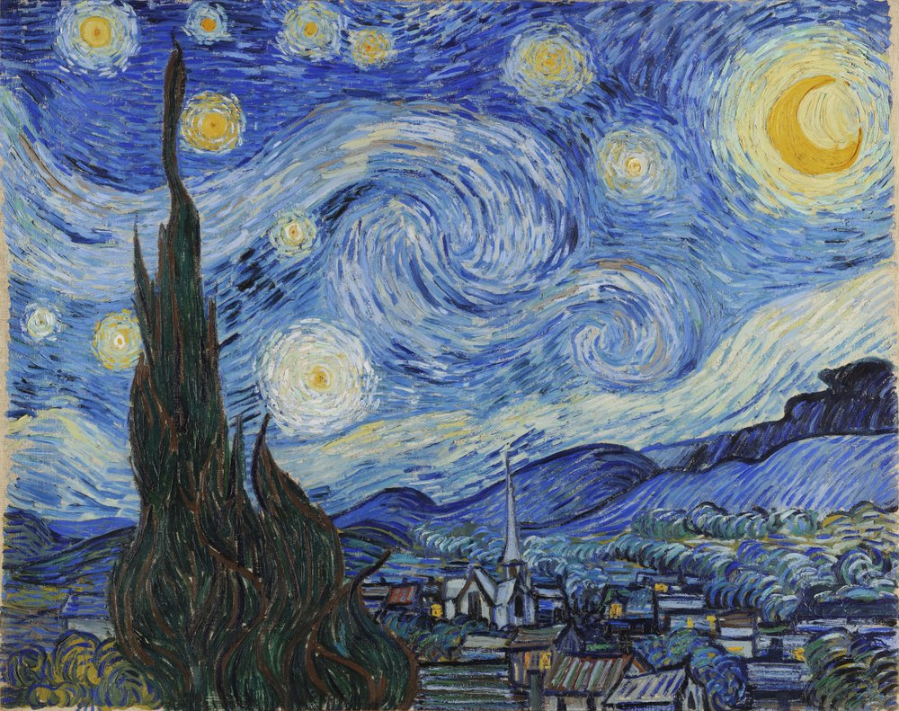 Notte stellata, giugno 1889 da Vincent van Gogh