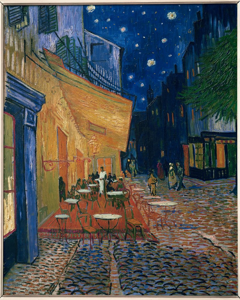 Caffè-terrazza di notte (olio su tela) da Vincent van Gogh