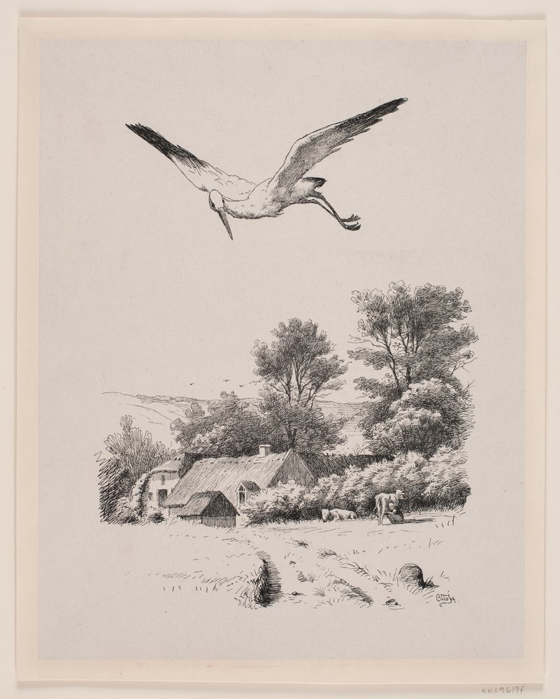 Illustrazione per Christian Winther, "Chresten og Lene" da Waldemar Bøhme