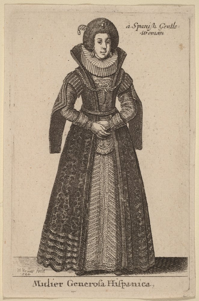 Nobildonna spagnola da Wenceslaus Hollar
