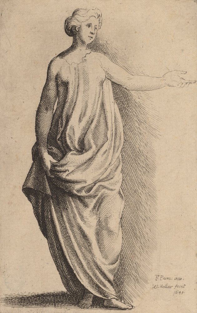 Figura in piedi da Wenceslaus Hollar