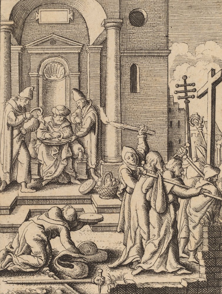 Il lavaggio delle mani da Wenceslaus Hollar
