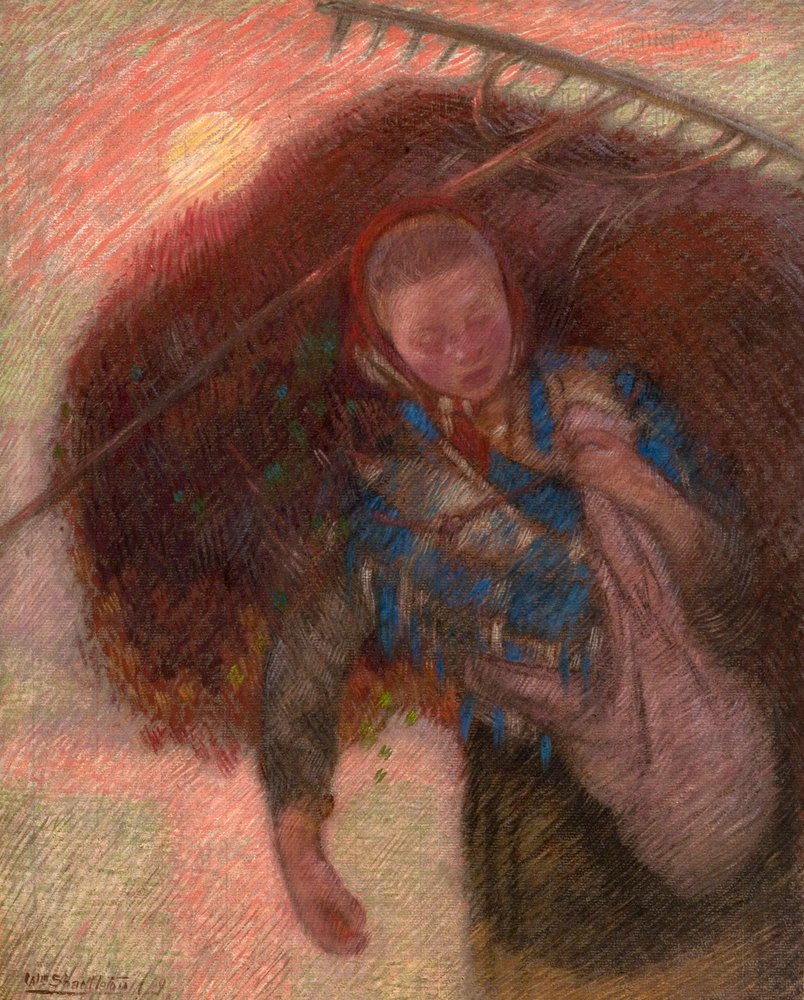 Studio per "I mietitori", 1910 da William Shackleton