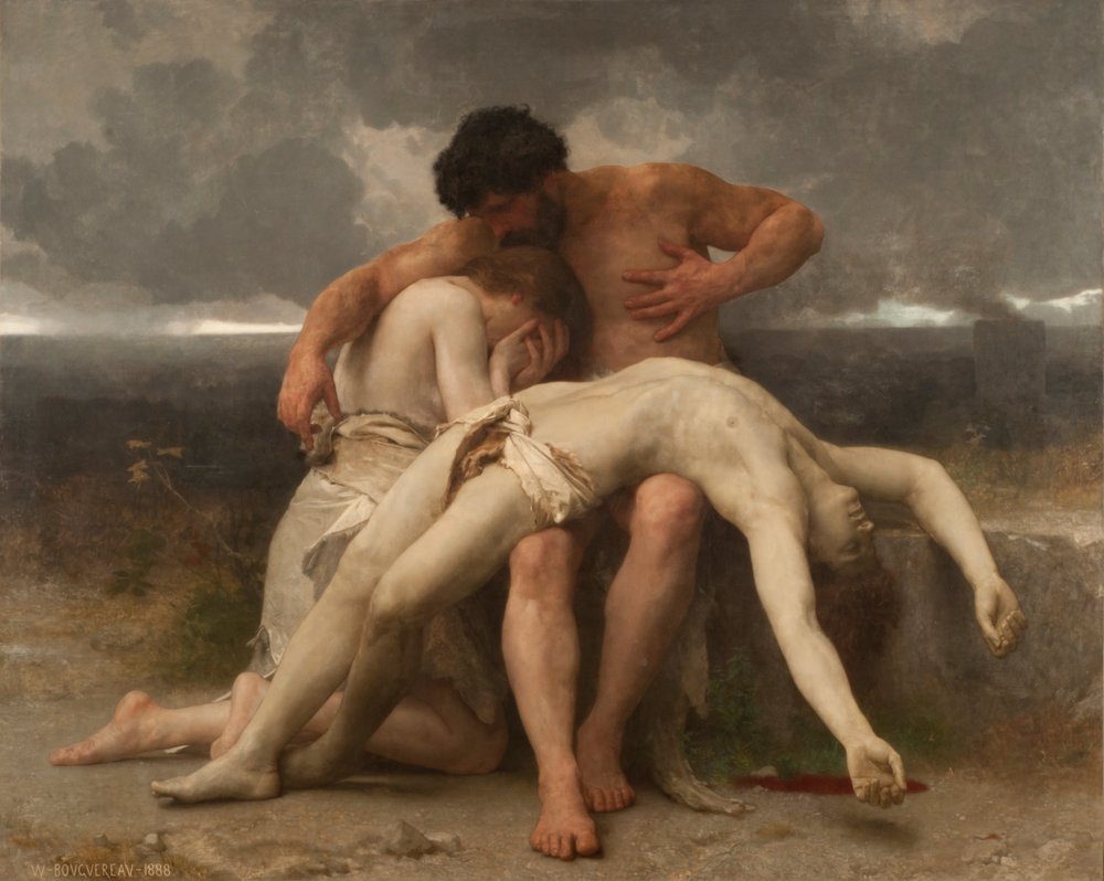 Francese:  Premier Deuil Il primo lutto da William-Adolphe Bouguereau