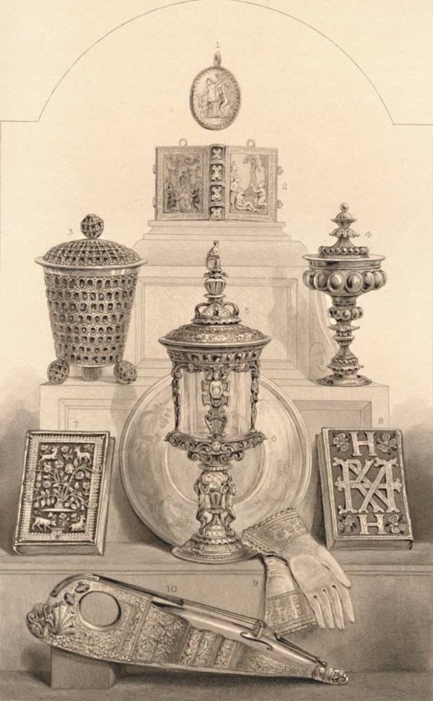 Reliquie associate alla Regina Elisabetta, 1886 da William Home Lizars