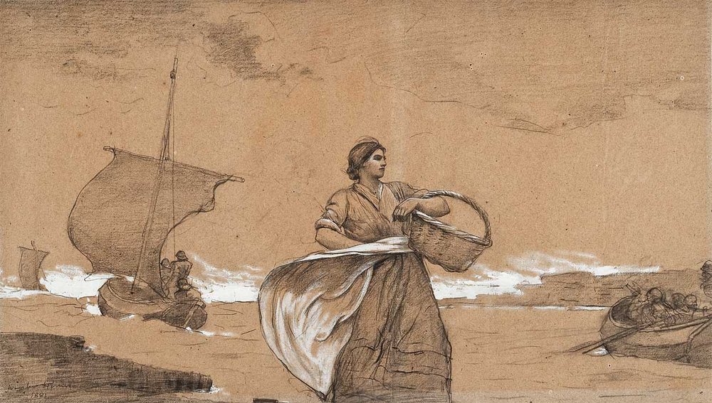 Giornata ventosa, Cullercoats da Winslow Homer