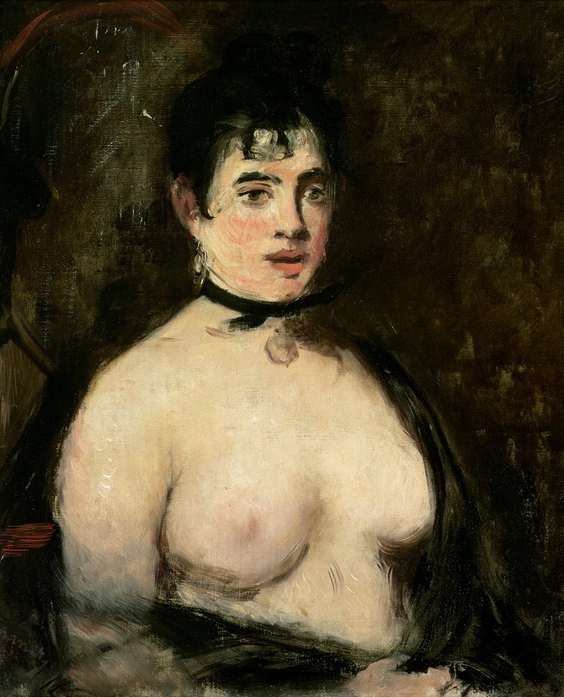 Bruna con seni nudi da Édouard Manet