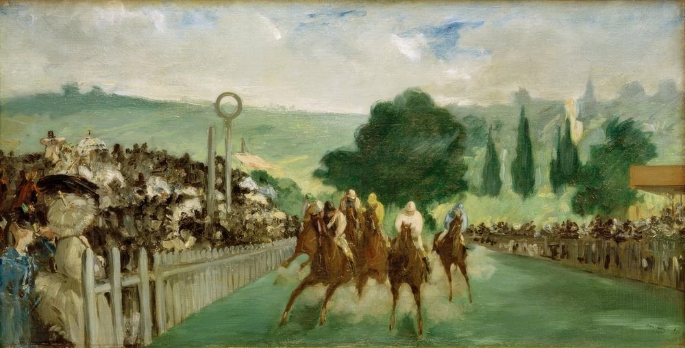 Corse a Longchamp da Édouard Manet