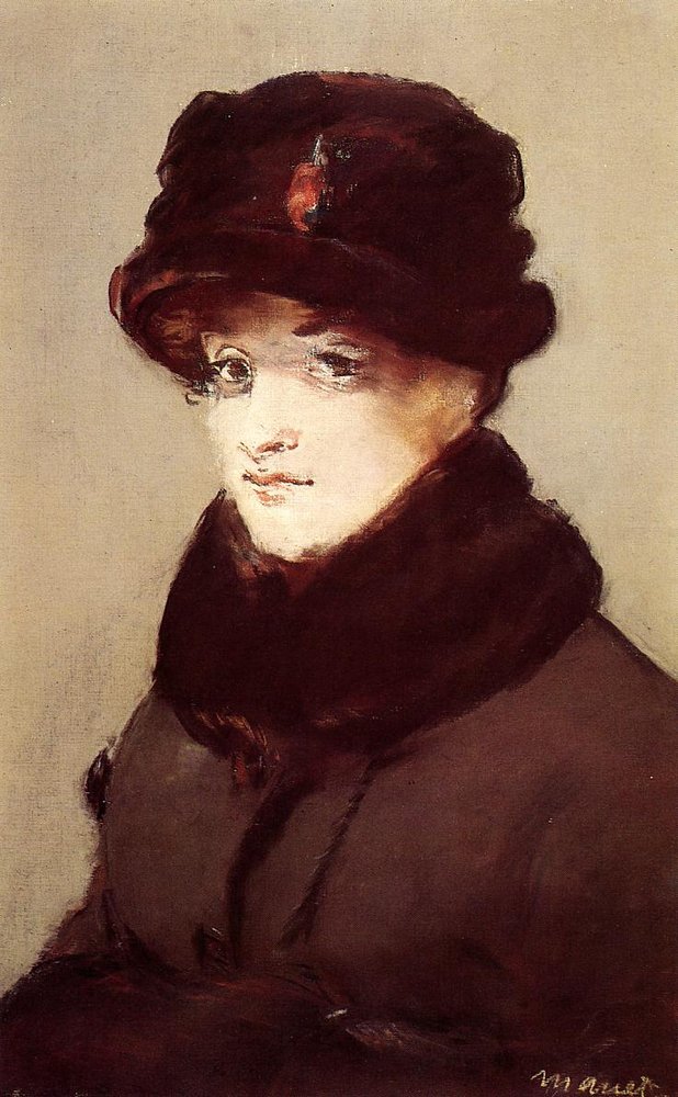 Méry Laurent con cappello di lontra da Édouard Manet