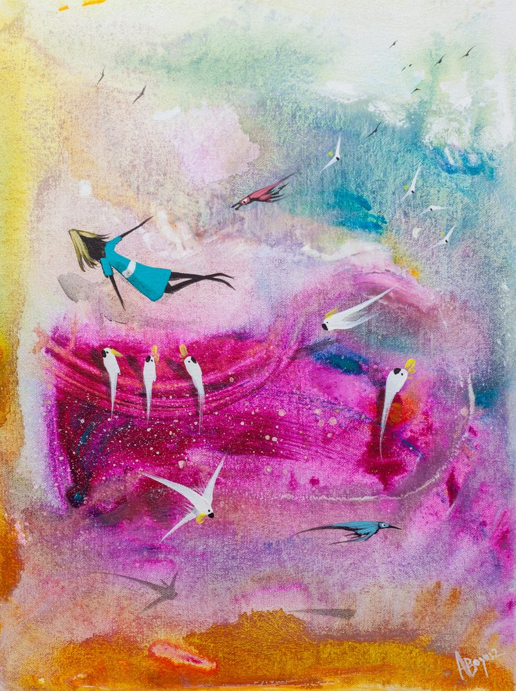 Un volo da sogno pieno di colori da Adam Bogusz