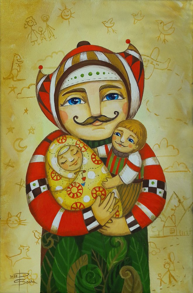 Il dolce abbraccio di papà da Aleksandra Paranchenko