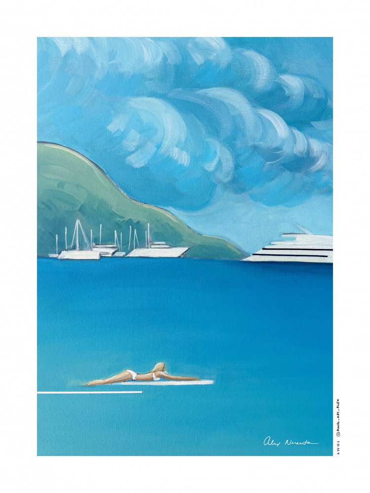 Galleggiando sul mare blu da Alex Nereuta
