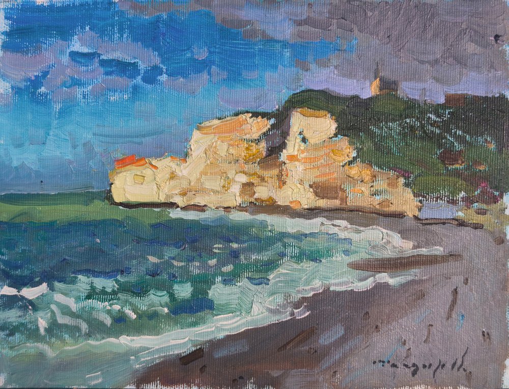Onde sulle scogliere costiere da Alexander Shandor