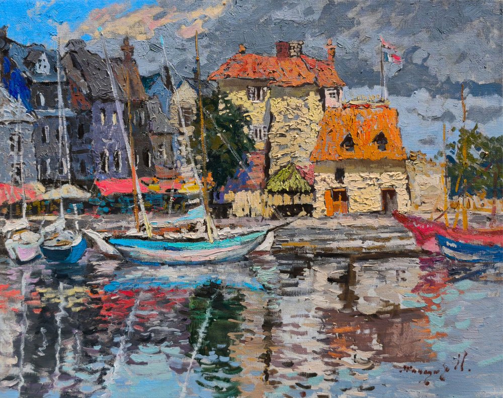 Il colorato porto di Honfleur da Alexander Shandor
