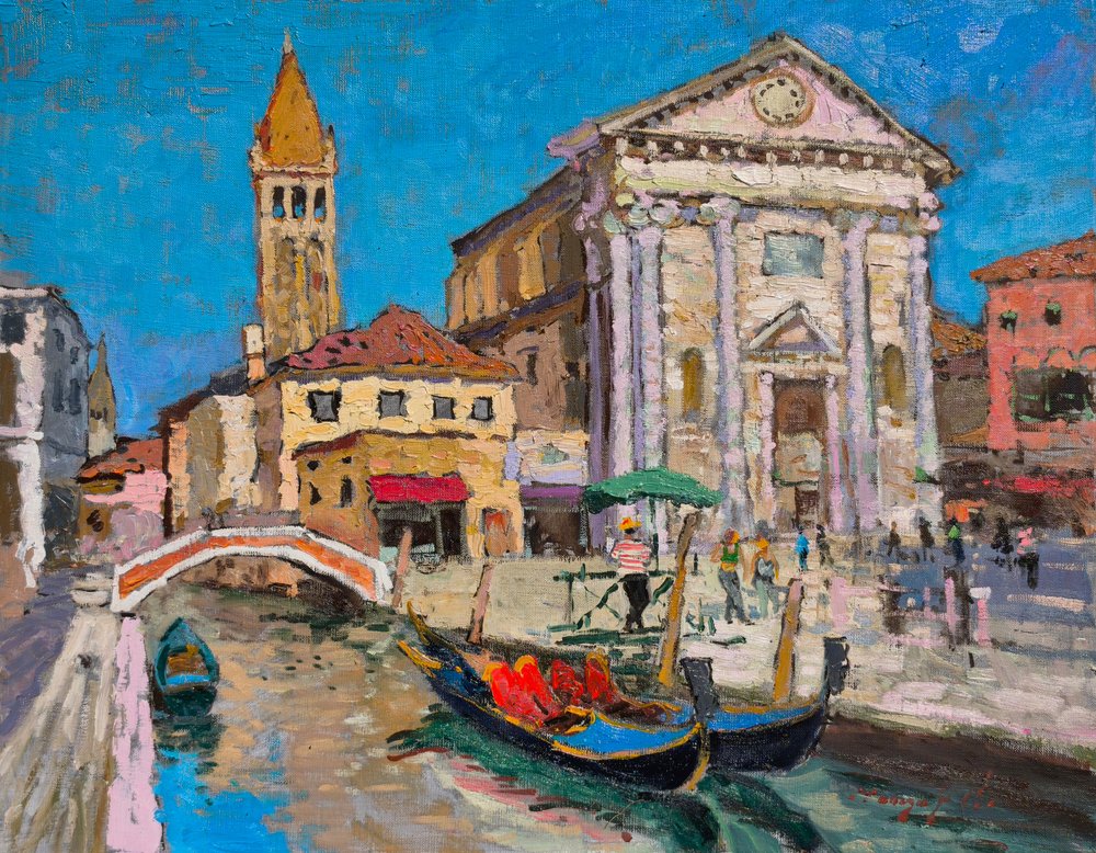 Chiesa e canale di Venezia da Alexander Shandor