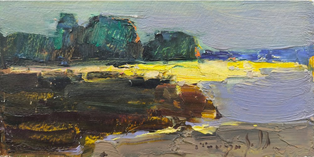 Paesaggio astratto dai colori vivaci da Alexander Shandor