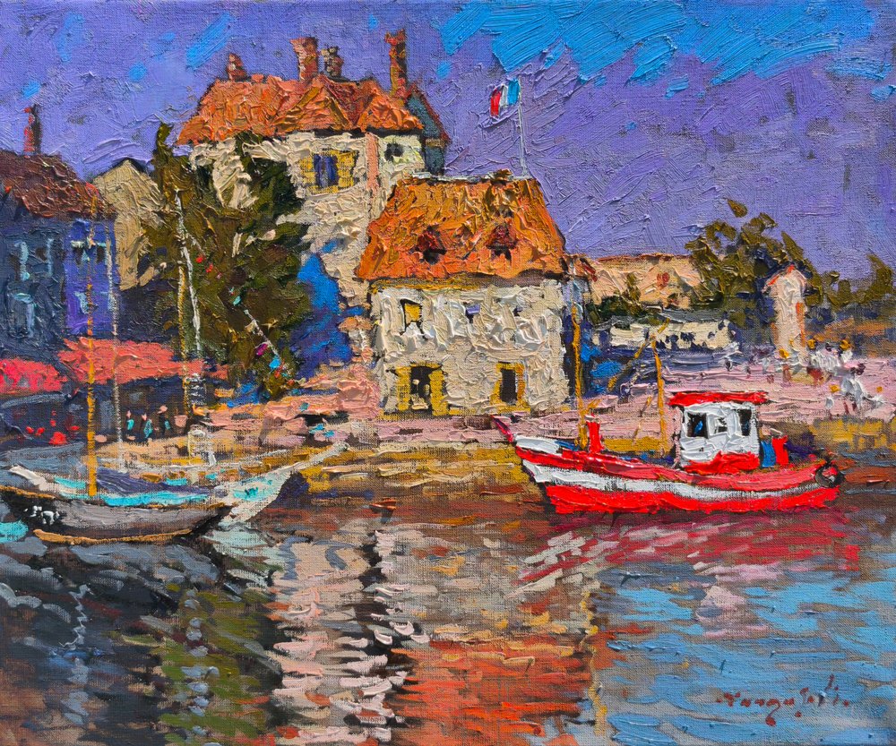 Il vivace porto di Boats da Alexander Shandor