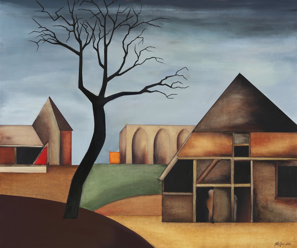 Paesaggio rurale geometrico da Alexander Trifonov