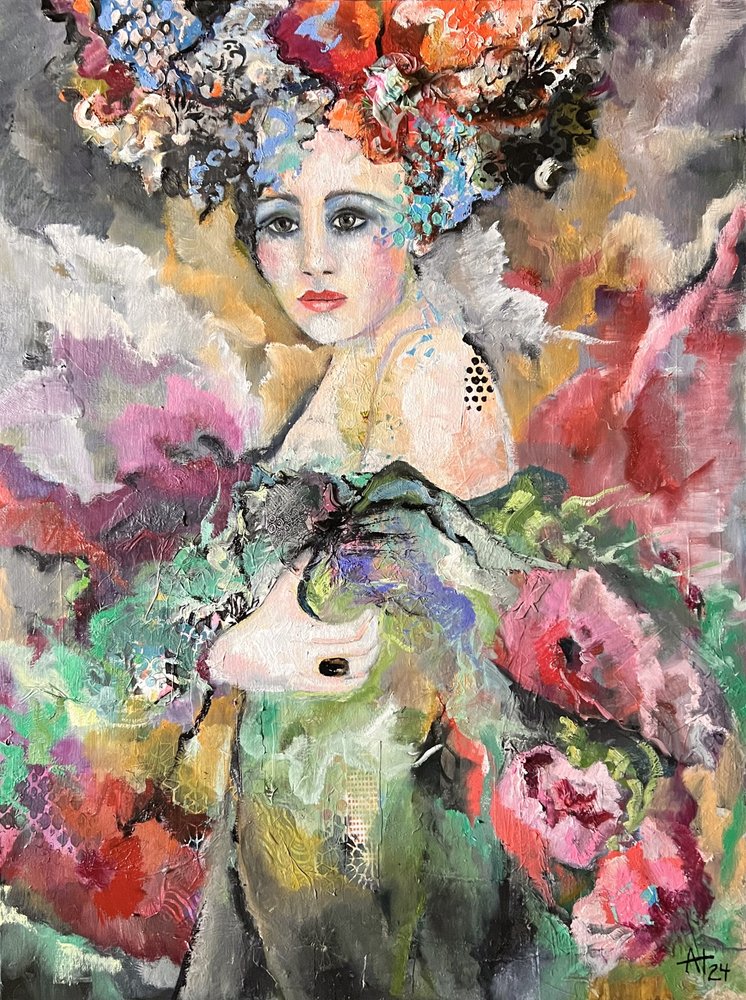 Ritratto floreale etereo da Alexandra Higgins