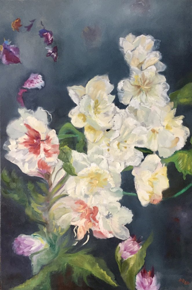 Morbidi fiori bianchi da Alexandra Higgins