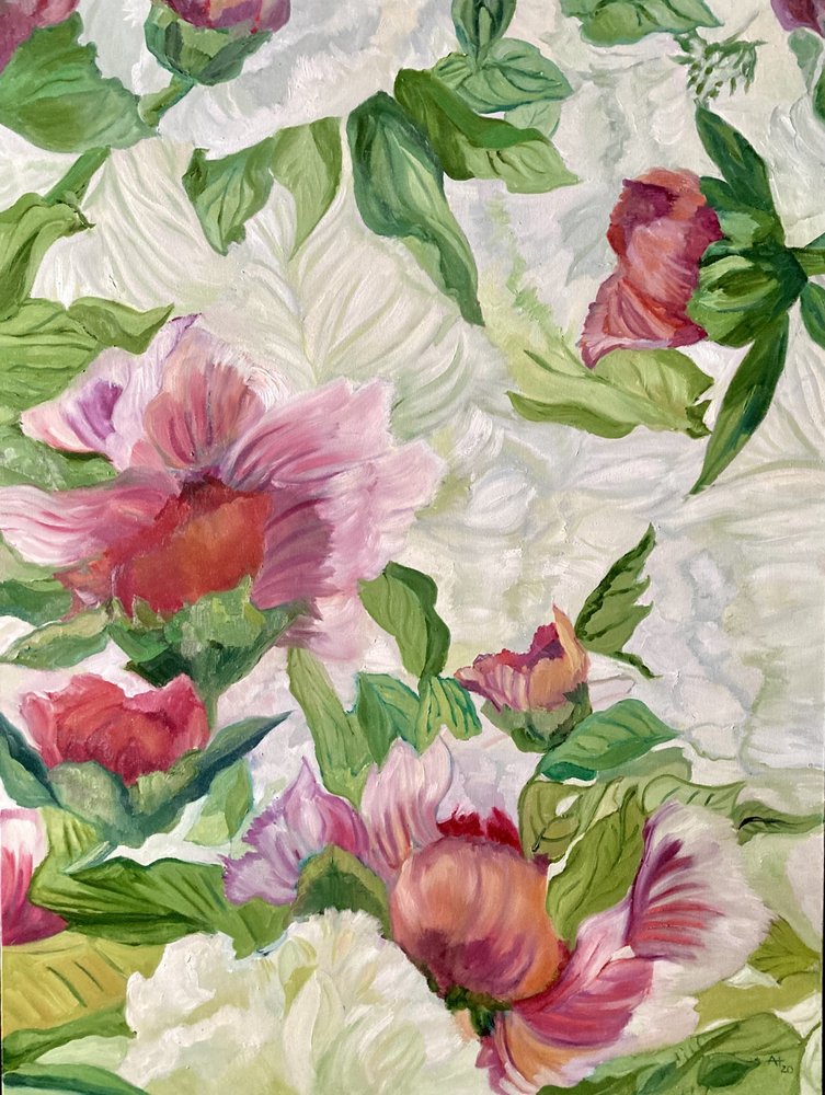 Peonie rosa vivaci da Alexandra Higgins