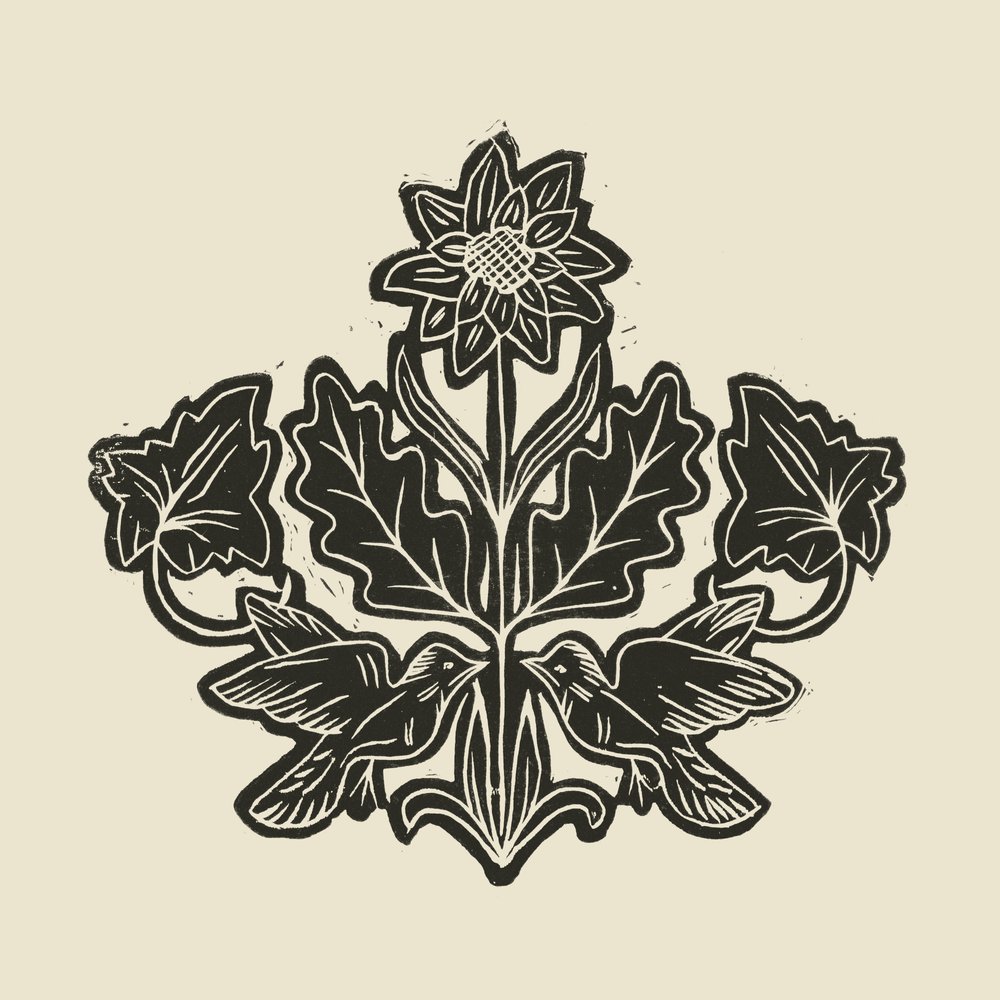 Eleganti uccelli floreali da Alexandra Weise